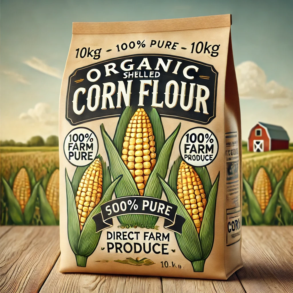 Corn flour pure organic farm produce 10kg