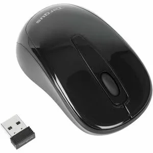 Targus AMW600 Mouse Bluetooth USB Optical 3 Button s  Black Wireless 10 m 393.70  2.40 GHz 1600 dpi Scroll Wheel Small Hand Palm Size 1 x AA Battery Supported