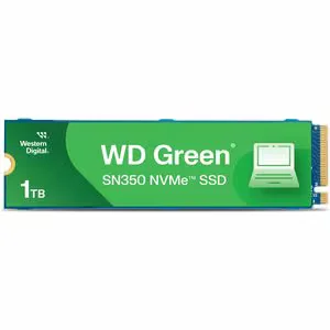 1 TB SSD Western Digital Green SN350 WDS100T3G0C 1 TB Solid State Drive - M.2 2280 Internal - PCI Express NVMe (PCI Express NVMe 3.0 x4) - 100 TB TBW - 3200 MB s Maximum Read Transfer Rate