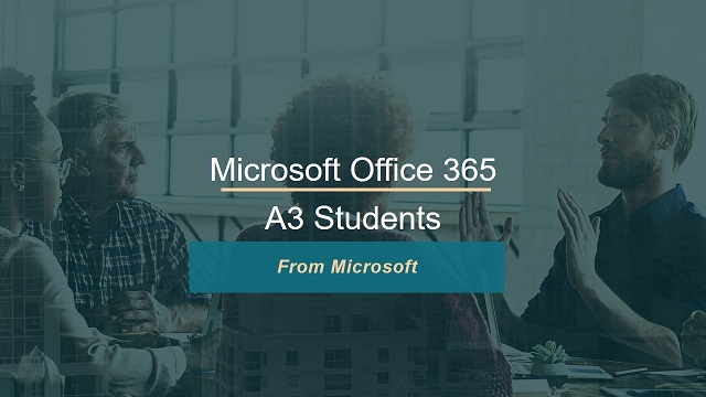 Microsoft Office 365 A3 for students